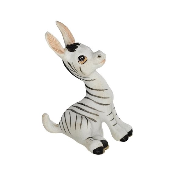 Freeman McFarlin George Good Zebra Sitting Miniature Figurine - Picture 1 of 11